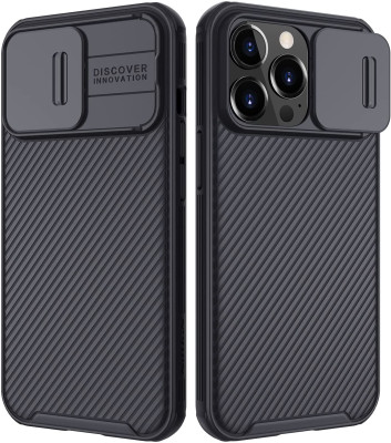   Луксозен твърд гръб със силиконова рамка Nillkin Cam Shield Pro за Apple iPhone 13 Pro черен 